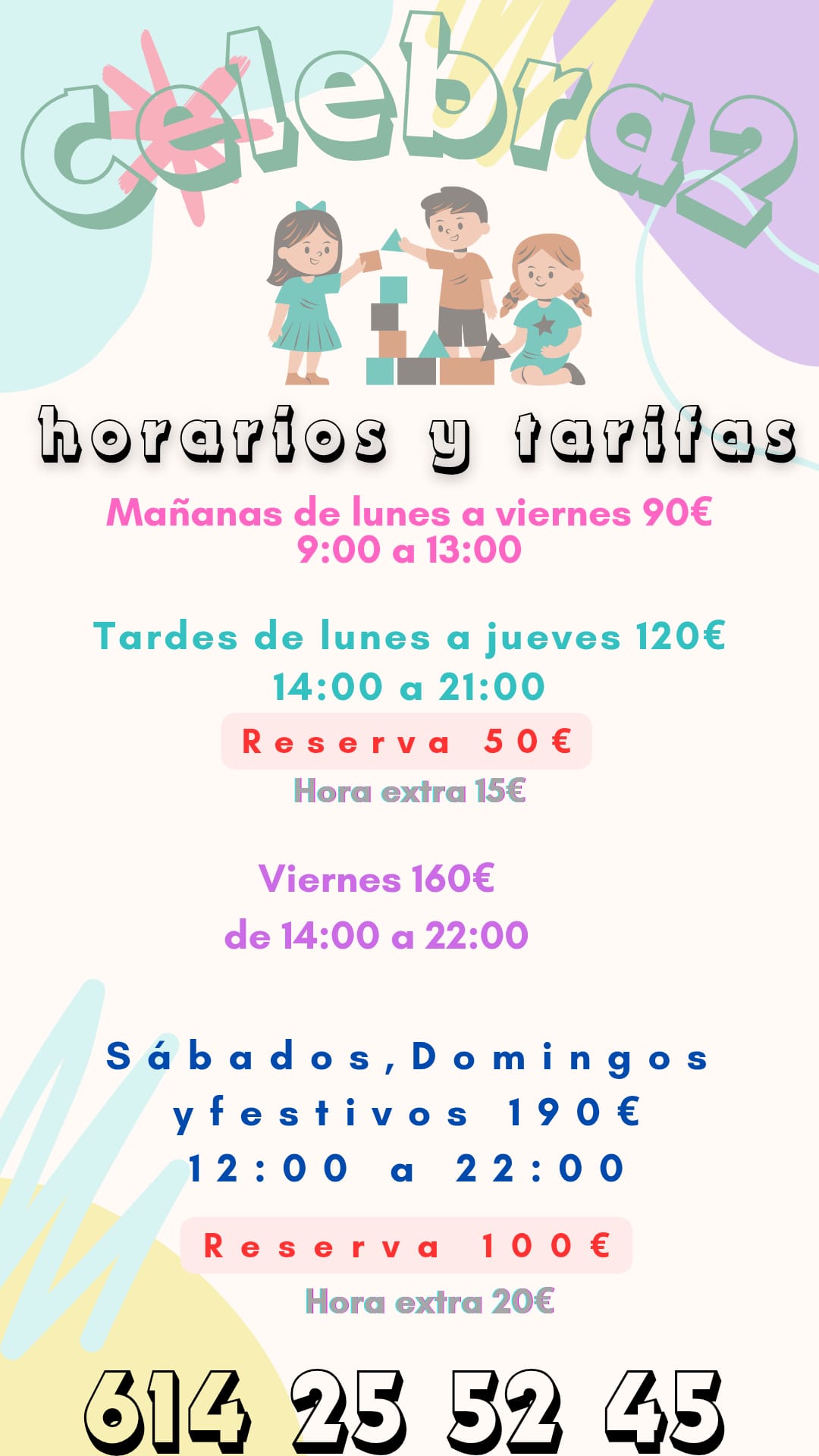 Horarios y tarifas